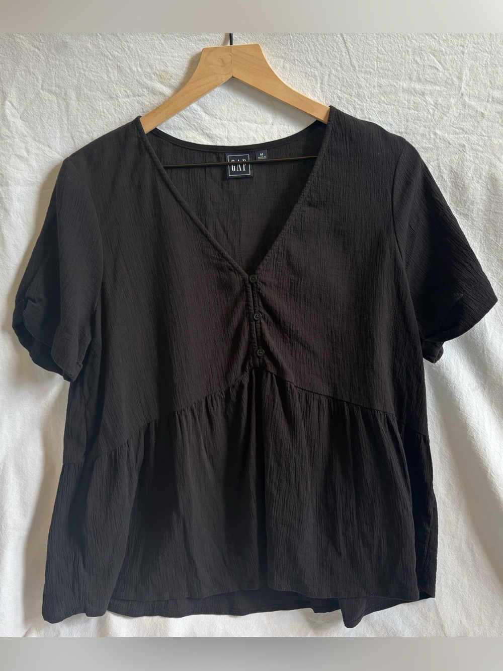 Gap Black Linen Top Women’s